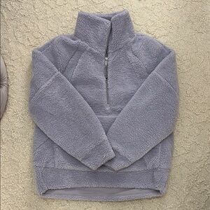 lululemon oversized half zip fleece scuba